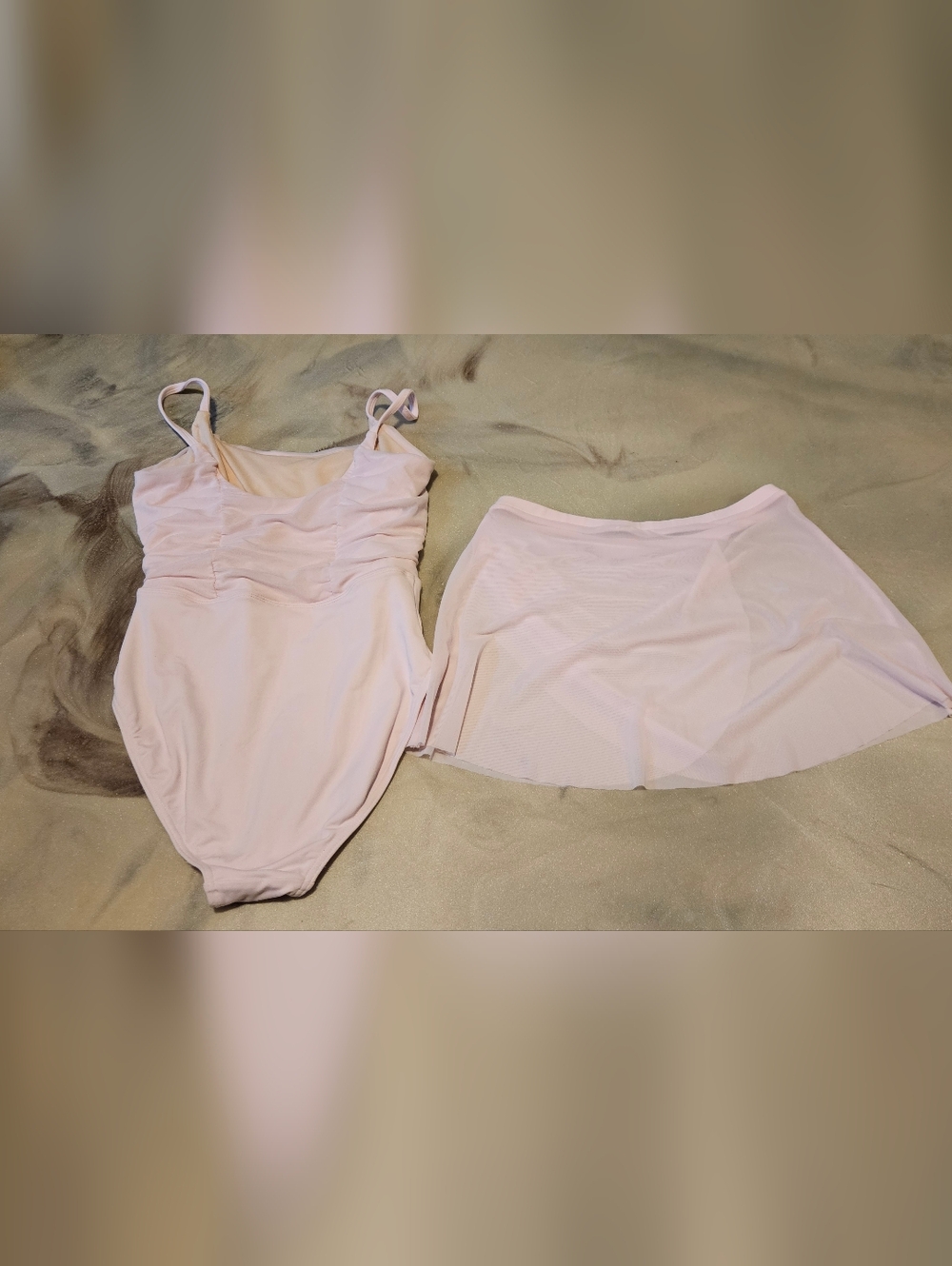 Bloch Pink Leotard With Mesh Skirt Adult Small - Picture 2 of 4
